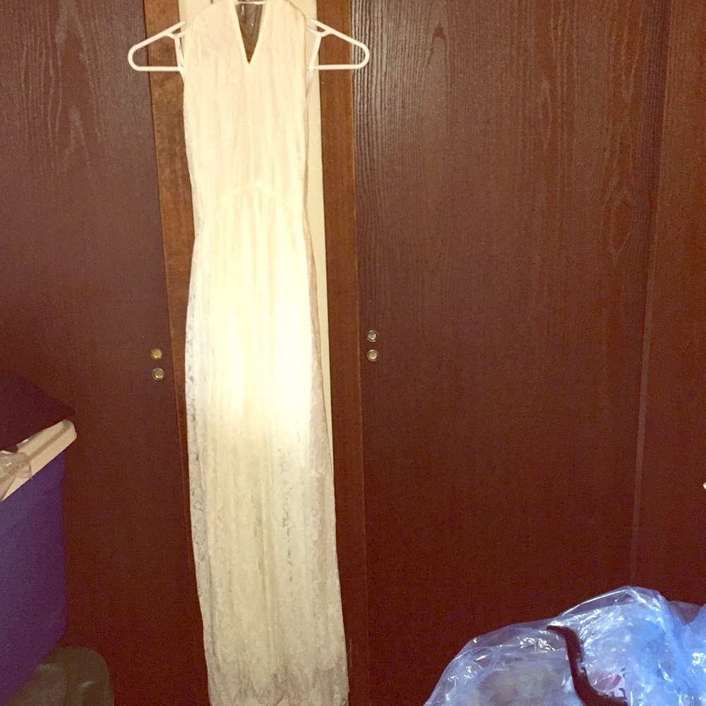 Lace halter dress, NWOT